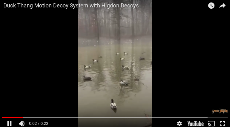 Duck Thang Motion Decoy System with Higdon Decoys